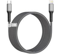 USB C to Lightning Cable 3M, Long iPhone Charger Cable 3M Fast Charge Apple MFi Certified Nylon Braided iphone wire Charging Cord Lead for iPhone 14 Pro 13 12 Mini 11 Pro Max X XS XR 8 Plus SE, iPad