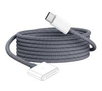 USB C to Magnetic 3 Cable 2M 140W Fast Charging Braided Cord Compatible with MacBook Air 13/15 Inch(M2, M4, 2025), MacBook Pro 14/16 Inch (M1/M2/M3 Pro/Max 2021-2024),Strong Magnet with LED Indicator