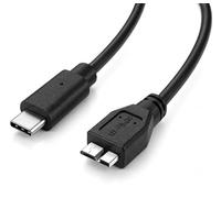 USB C to Micro B Cable 0.5M - USB 3.0 Hard Drive Cable, 5Gbps SuperSpeed Data Transfer - Compatible with WD, Seagate, Toshiba, LaCie, Samsung, Sandisk External Hard Drives - Micro B to USB C (50CM)