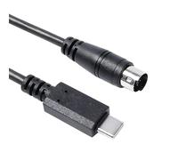 USB-C to Mini-Din 7 Pin Male Cable Compatible with IK Multimedia iRigSeries, Compatible with HD, HD-A, Keys, I/O 25, I/O49, MIDI 2, Pro, Pro Duo, Pro Duo I/O, Pro I/O, Stream (USB-C to Min Din, 1.8M)