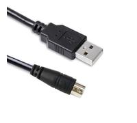 USB-C to Mini-Din 7 Pin Male Cable Compatible with IK Multimedia iRigSeries, Compatible with HD, HD-A, Keys, I/O 25, I/O49, MIDI 2, Pro, Pro Duo, Pro Duo I/O, Pro I/O, Stream (USB-A to Min Din, 1.8M)
