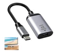 USB C to Mini DP Display-port Cable Adapter 4k@60hz TypeC Male to DP Female | Short Audio Video Converter Aluminum Alloy Video Lead for Tablet Laptop Phone Display Projector Monitor iPad USB C Devices