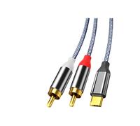 USB C to RCA Audio Cable, Type C to 2RCA Male Cord for 16 15 Pro Max/15 Pro/15 , Pro, 1.2m