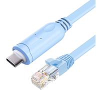 USB C to RJ45 Console Cable 6ft, USB Type-C Serial Adapter for Cisco Routers/Switches, Juniper, Ubiquiti, Compatible with Windows, Mac, Linux (Blue)