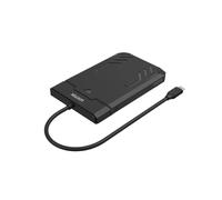 USB-C to SATA III 2.5" HDD/SSD Enclosure, 5Gbps UASP, Tool-Free External Hard Drive Case, Supports 7mm/9.5mm SATA Drives, Plug & Play, LED Indicators