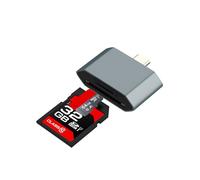 USB C to SD Card Reader Adapter(2in1)for Apple iPhone 16 15 Pro Max Type C Digital Camera Micro SD TF Memory Photo Transfer Flash Drive External Storage for iPad Macbook Compatible for Samsung Android