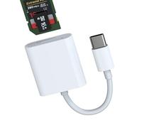 USB C to SD Micro SD Card Reader Adapter (2in1)for TF Memory Card for Apple iPhone16 15 Pro for iPad Mac Compatible for Samsung Digital Camera Android Laptop Compact Transfer Computer Type C Converter