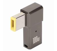 USB C to Slim Tip Adapter, Portable PD Fast Charging Converter, 90 Degree Angled Emulator Trigger Converter, for Yoga, for ThinkPad X1 Carbon (2nd Gen 3rd Gen 4th Only), for X1 Yoga