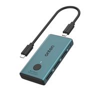 USB C to Triple DP Converter, 4K 60Hz Type C to DisplayPort Adapter with Screen on/off and PD 100W Extend to 3 Monitors, Multi-Monitor MST Hub for MacBook Pro/Air, Mac Mini, Surface, Dell (4 in 1)