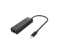 USB-C to USB 3.0 Type-A Hub with Gigabit Ethernet