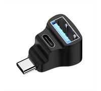 USB-C to USB-A Adapter 20Gbps Male Female 8K 60HZ 180 Degree U-Shaped for