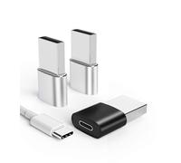 USB C to USB A Charging Adapter Set Charging Plug to Type C Cable Plug Charger Accessories for Apple for iPhone 14 13 12 11 Pro Max Xs 7 8 compatible for Samsung Galaxy S22 MacBook Pixel