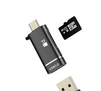 USB C to USB Adapter(2in1)for Apple Type c Micro SD Card Reader OTG 3.0 for iPhone 16 Camera Photo Transfer TF Memory Stick Flash Drive for iPad Compatible for Samsung MacBook Laptop External Storage