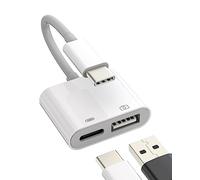 USB-C to USB Adapter(2in1)OTG Charger Cable Accessories Type Dongle Thunderbolt Charging Converter Port Compatible for Samsung Galaxy Apple iPhone 15 Pro Max Plus iPad Pro Air Mini Macbook LG Google