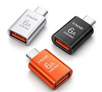 USB C to USB Adapter 3Pack,USBC Male to A Female 3.0 OTG MacBook Pro/Air Adapter,Type C Thunderbolt 4 3 Converter for Apple iPhone 17 17e 16,Mac,iPad,Microsoft Surface,Samsung Galaxy S26