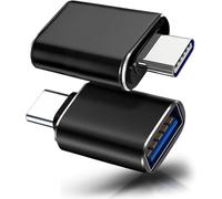 USB C to USB Adapter, 4 Pack USB-C Male to USB3.0 Female Adapter, Type C Thunderbolt 4 3 OTG Converter for iPad Mini,Mac,Disk,Apple iPhone 16 16e 15, Samsung Galaxy S25