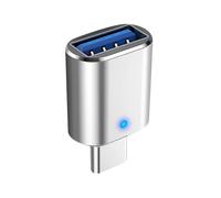 USB C To USB Adapter - Car Charging Adapter With 3.0 - C Male To USB3 Female Converter For Fast Charging And Data Transmission, Compatible With Laptop, PC, Charger, Bank