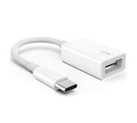 USB-C to USB Adapter for Apple Camera, USB 3.0 OTG Cable for iPhone/iPad to Connect Card Reader, USB Flash Drive, U Disk, Keyboard, Mouse, Hub, MIDI, Plug & Play (USB-C)