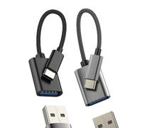 USB C to USB Adapter for Apple for iPhone Cable (2pack) Female Thunderbolt Male MacBook OTG Converter 3.0 Car Dongle USB-a Port Adaptor Plug for iPad Charging Accessorie Flash Drive Data Connector