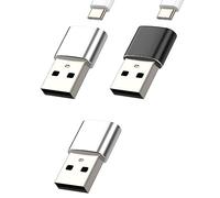 USB C to USB Adapter Power Charger Connector Type-c Female to A Male(3pack) Thunderbolt Charging Block compatible for Samsung Galaxy Note10 S20 S21 S22 S23 Apple iPhone 13 12 11 Pro Max Ipad LG LG