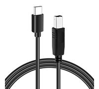 USB C to USB B 4ft Printer Cable - Flexible for MacBook Pro/Air, Compatible with Yamaha Piano MIDI Keyboard, DAC, DJ Controller