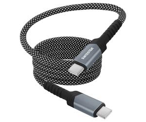 USB-C to USB-C 60W Fast Charging Cable with Magnetic Anti-tangle Winding