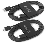 USB C to USB C Cable 1.8M2Pack for Samsung Super Fast Charging 60W 25W 3A TypeC Charger Cord for Galaxy S26 Ultra S25 S24 FE S23 S22 ZFold 7 6 A16 A17 A56 A36 A37 Tab S10 S9 S8/iPhone 17 16 15,Black