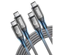 USB C to USB C Cable 1M 2Pack, 100W C to C Charger Cable Fast Charge USBC Type C Charging Lead for iPhone 16 15 Pro Max Plus MacBook iPad Air/Pro Samsung Galaxy S25 S24/S23/S22 Pixel 9 Switch XPS