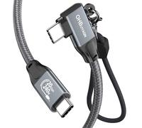 USB C to USB C Cable, 20Gbps 240W Right Angle USB 3.2 Gen2x2 Cable Fast Charging, Support PD 3.1 and 5K/4K@60Hz, Compatible for iPhone 16Pro/Pro Max, Samsung S24/S23/S22/S20, MacBook, iPad Pro 1.5M