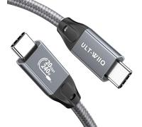 USB C to USB C Cable, 20Gbps Type C 3.2 Gen2x2 Cord with 20Gbps Rate, PD 240W 5A, 4K@60Hz Video and E-Marker for Thunderbolt 3/4, MacBook, Dell XPS, iPad Pro, Samsung S20/S21, SSD, Hub, Monitor (0.3M)