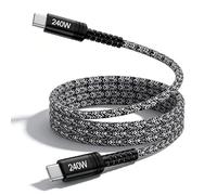 USB C to USB C Cable, 240W Fast Charging Cord 6FT USB C Cable Type C Charger for Samsung S26 Ultra S25 Edge S25 Plus S25 FE S24 A57 A17 A37 A26 A56 A55,iPhone 17 16 15,iPad Pro,MacBook Pro/Air,CarPlay