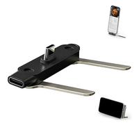 USB C to USB C Cable Adapter,2-in-1 Invisible Foldable Holder Charger Cable with Stand,Sideways Phone Charger,240w Fast Charging Stand,5FT Right Angle MultiCharger Cord With Type C,For phone,Laptop