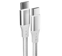 USB C to USB C Cable Fast Charging [2M] 60W Type C to Type C Cable C to C Charger Lead for iPhone 15 Pro Max Plus MacBook Air/Pro iPad Pro/Air Samsung Galaxy S23/S22/S21 Google Pixel 8/7 Switch