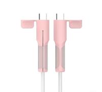 USB C to USB C Cable Protection Sleeve Made from Soft Yet Resilient Silicone for Everyday Carry and Frequent Plugging (Pink)