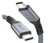 USB C to USB C Cable, USB Type C 3.2 Gen2 Data Cable with 10Gbps Rate, PD 3.0 100W 5A, 4K@60Hz Video and E-Marker for Thunderbolt 3/4, MacBook, Dell XPS, iPad Pro, Samsung SSD, Hub, Monitor (5m)