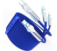 USB C to USB C Cable10ft,240W 2-Pack Braided 180°Rotating Type C Charging CableFast Charge for iPhone 15/16/16Pro/16Plus/16ProMax,MacBook Air,iPad Pro,Pixel,Samsung Galaxy S23/S24 Ultra-Blue