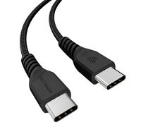 USB C to USB C Charger Cable 60W STRONG Braided C to C Cable Fast Charging Type C Data Lead Compatible with iPhone 15, iPad Pro 2022, MacBook Pro, Samsung S24/S23/S22/S21/A54/A14/A04s, Pixel 8 [30CM]
