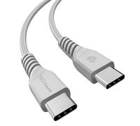USB C to USB C Charger Cable 60W STRONG Braided C to C Cable Fast Charging Type C Data Lead Compatible with iPhone 15, iPad Pro 2022, MacBook Pro, Samsung S24/S23/S22/S21/A54/A14/A04s, Pixel 8 [30CM]