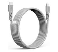 USB C to USB C Charger Cable 60W STRONG Fast Charging Type C Data Lead for iPhone 15, iPad Pro 12.9, MacBook Pro, Samsung S24/S22/A04s, Pixel 8 [3M]