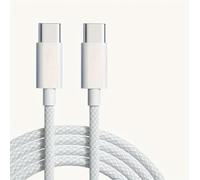 USB C to USB C Charger Cable：Nylon Braided USB C to C Cable Fast Charge 1 Pack 3.28ft/1m 60W Type C Data Cable Compatible with iPhone 16 15 Pro Max Samsung Galaxy S24 S23 Pixel Sony iPad Macbook