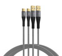 USB-C to USB-C Charging Cable, 60W Fast Charging(2m each), Braided Fiber Cable,