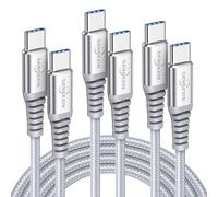 USB C to USB C Fast Charger Cable [3 Pack, 2M+2M+2M], 60W 3A PD Type C to C Charging Lead for Samsung Galaxy S25 S24 S23 S21 S20 S20+ Plus Ultra, iPad Pro/Air/Mini, MacBook, Huawei, Google Pixel 7 8