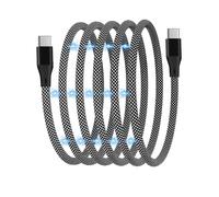 USB C to USB C Magnetic Cable Super Fast Charging Type C 60W 3'/1Meter Length Charging & Data Cable Nylon Braided Compatible with Iphone 16 Pro Max, Samsung, Tablets, Android and USB C devices