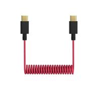 USB C to USB C Microphone Cable for DJI Mic Mini/Mic 2 / Rode Wireless Pro/Wireless Go 2 and Hollyland Lark M2 M1 150 Max Duo, Coiled Audio Patch Cable Mic Cord Compatible with iPhone 16 Pro Max