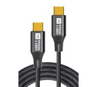 USB C To USB C Monitor Cable, 6.6ft/2M 8K@60Hz Display Cable, 100w PD Fast Charging, 20gbps High-Speed Data Transfer, Type C To Type C Cable For iPhone 15/ 16 Series, Macbooks, iPad, Display, Monitor