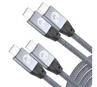 USB C to USB C Short Cable 0.5M(2 Pack), USBC 100W Cable, USBC 3.2 Gen2x2 20Gbps Data Transfer Fast Charge Cord, 4K@60Hz Video, Type C to Type C Cord for iPhone 15 16, Dell XPS 17, Galaxy S24 S25