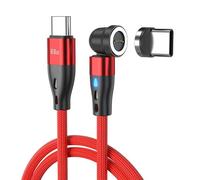USB C to USB C Super Fast Charging Magnetic Charging Data Cable, Type C 60W 20V/3A PD Magnetic Phone Charger Cable for Samsung S22/Laptop/l-Pad (6.6ft)
