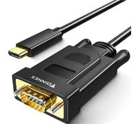 USB C to VGA Cable, USB Type-C to VGA Cable 1080P@60Hz, Thunderbolt 3 to VGA Cord Compatible for iMac, MacBook Pro, MacBook Air, Surface Book 2, Samsung Galaxy S9/S8, Chromebook, Pixelbook, 1M/3.3FT