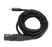 USB C to XLR Female Cable, Professional XLR to USB C Microphone Cable with Low Noise Plug and Play for wins Computer Studio Recording,