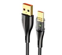 USB C Transparent Cord - Rapid Multii Functional Charger Line, Braidedd Durable Type-C Syncing Lead | Professional Power Supply Accessory For Work School Home Office Travel Game Mobile Phone